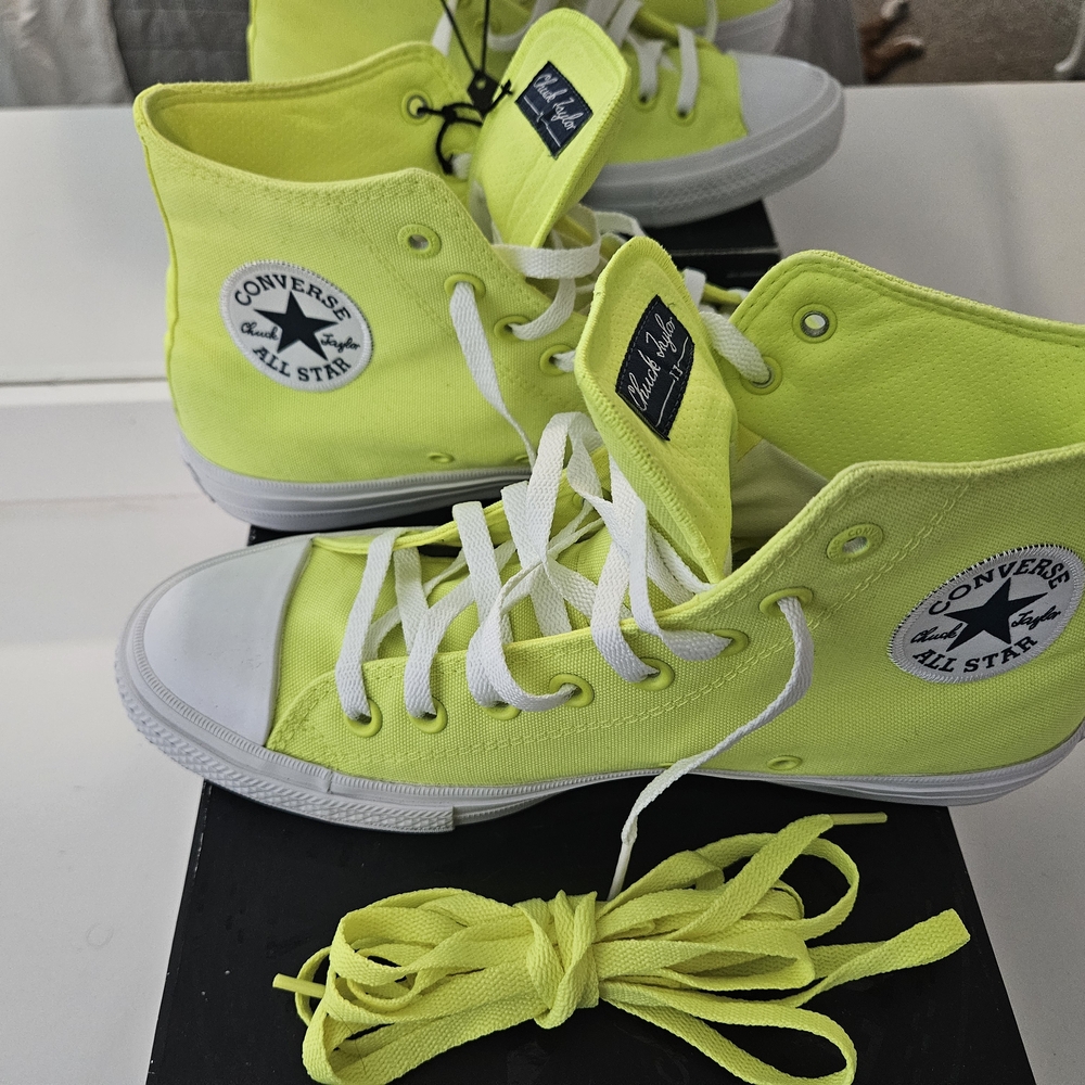 Converse All Star Neon Yellow High-Top Sneakers